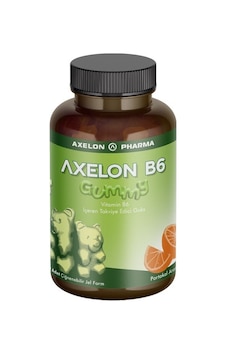 Axelon Gummy B6 60 Çiğnenebilir Jel Form Axelon Gummy B6 60 Çiğnenebilir Jel Form