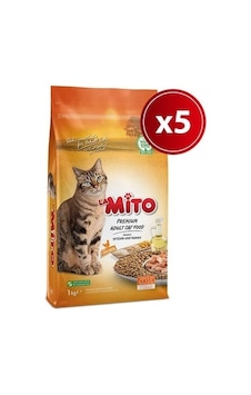 Mito Adult Cat Tavuklu Yetişkin Kedi Maması 5 x 1 KG Mito Adult Cat Tavuklu Yetişkin Kedi Maması 5 x 1 KG