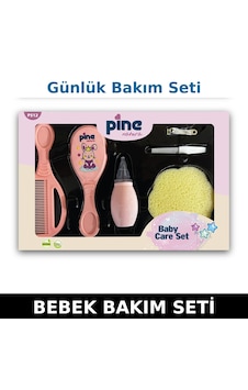 Pine Natura Bebek Banyo Seti - Pembe Pine Natura Bebek Banyo Seti - Pembe