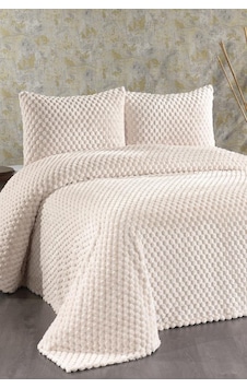 Çeyiz Diyarı Cordoba Peluş Çift Kişilik Yatak Örtüsü Krem Krem Çeyiz Diyarı Cordoba Peluş Çift Kişilik Yatak Örtüsü Krem Krem