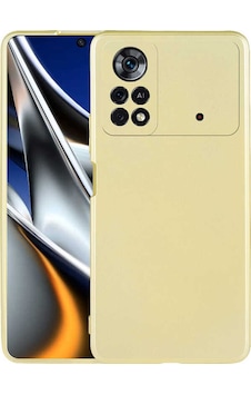 Kilifone - Xiaomi Uyumlu Poco M4 Pro 4g - Kılıf Mat Renkli Esnek Premier Silikon Kapak - Gold Kilifone - Xiaomi Uyumlu Poco M4 Pro 4g - Kılıf Mat Renkli Esnek Premier Silikon Kapak - Gold