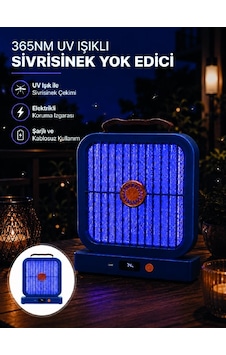 Hubrendy Tekno Masaüstü Şarjlı Elektrikli Sinek Öldürücü Uv Teknolojili Mavi Cihaz Hubrendy Tekno Masaüstü Şarjlı Elektrikli Sinek Öldürücü Uv Teknolojili Mavi Cihaz