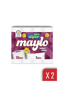 Maylo 3 Katlı Tuvalet Kağıdı 32'li 2'li Paket Maylo 3 Katlı Tuvalet Kağıdı 32'li 2'li Paket