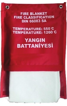 Yangın Battaniyesi 1x1,5 Metre