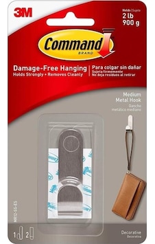 3m Command Mr12-ss-es Orta Boy Modern Metal Askı, Max 900 Gr 1 Askı + 2 Orta Boy Cırt Bant Açık Bej 3m Command Mr12-ss-es Orta Boy Modern Metal Askı, Max 900 Gr 1 Askı + 2 Orta Boy Cırt Bant Açık Bej