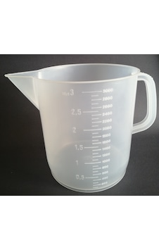 Kartell Plastik Kulplu Beher 3000 ML Kartell Plastik Kulplu Beher 3000 ML