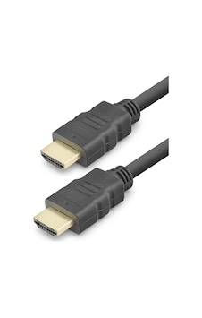 Büro Ev Ofis Cihazları İçin 25mt 7.5mm Siyah Hdmi Ekran Görüntü Aktarım Kablosu