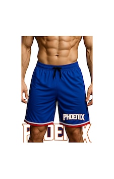 Top Glory Cepli Phoenix Baskılı Basketbol Şortu Spor Şort Top Glory Cepli Phoenix Baskılı Basketbol Şortu Spor Şort