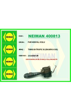 Neıman 400813 Far Sinyal Kolu Twingo Iıı-trafıc Iıı On/arka Sıs 255400813r -