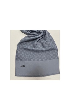 Aker Elegance Monogram Şal 972 Gri Aker Elegance Monogram Şal 972 Gri