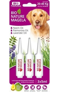 Bio Petactive Bio Nature Magela 20 - 40 KG Köpek Ense Damlası 3 x 5 ML Bio Petactive Bio Nature Magela 20 - 40 KG Köpek Ense Damlası 3 x 5 ML