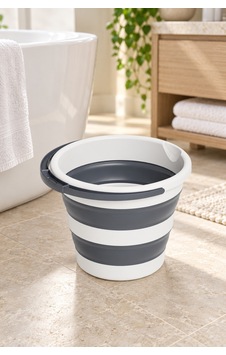 Katlanır Kova 12 Litre, Saplı Portatif Temizlik Ve Su Kovası, Banyo & Kamp & Karavan İçin - 934478949