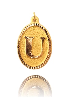 0.25 Gram 14 Ayar Altın Harf Kolye Ucu 0.25 Gram 14 Ayar Altın Harf Kolye Ucu