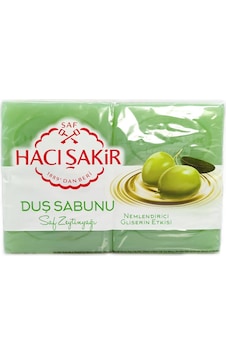 Hacı Şakir Saf Zeytinyağı Gliserinli Duş Sabunu 4x125 gr - VB770 Hacı Şakir Saf Zeytinyağı Gliserinli Duş Sabunu 4x125 gr - VB770