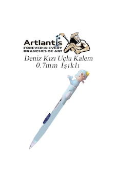Işıklı Deniz Kızı Uçlu Kalem 0.7 1 Adet Denizkızı Başlıklı Versatil Kalem Süslü Silikonlu Hediyelik Kalem Mavi Işıklı Deniz Kızı Uçlu Kalem 0.7 1 Adet Denizkızı Başlıklı Versatil Kalem Süslü Silikonlu Hediyelik Kalem Mavi