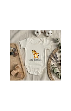 Babysena I'm A Cool Baby Baskılı Kısa Kollu Kız/erkek Bebek Body 0-3 Yaş Beyaz Babysena I'm A Cool Baby Baskılı Kısa Kollu Kız/erkek Bebek Body 0-3 Yaş Beyaz