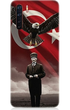 Oppo A91 Uyumlu Kartal Bayrak Ve Mustafa Kemal Atatürk Desenli Silikon Kılıf Çok Renkli Oppo A91 Uyumlu Kartal Bayrak Ve Mustafa Kemal Atatürk Desenli Silikon Kılıf Çok Renkli