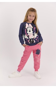 Minnie Mouse Lisanslı Koyu İndigo Kız Çocuk Eşofman Takımı Koyu İndigo Minnie Mouse Lisanslı Koyu İndigo Kız Çocuk Eşofman Takımı Koyu İndigo