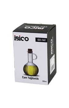 İbico İ22-142 Yağdanlık 300ml Mini Çizgili Desen Ahşap Bambu Mantar Tıpa Cam Diğer İbico İ22-142 Yağdanlık 300ml Mini Çizgili Desen Ahşap Bambu Mantar Tıpa Cam Diğer