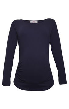 Luvmabelly 2301-2309 Pamuklu Uzun Kollu Hamile T-shirt-lacivert Luvmabelly 2301-2309 Pamuklu Uzun Kollu Hamile T-shirt-lacivert