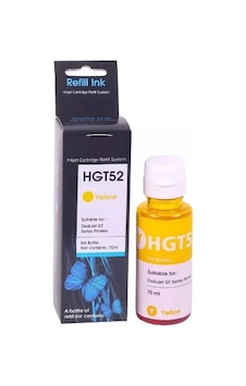 Gt52y Sarı Moh56a Şişeli Mürekkep 70ml Hp Uyumlu 89998030 Gt52y Sarı Moh56a Şişeli Mürekkep 70ml Hp Uyumlu 89998030