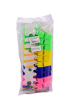 40 Adet Renkli Plastik Düdük - Çok Amaçlı Rengarenk Poşetli 40 Adet Plastik Düdük - Düdük Çok Renkli