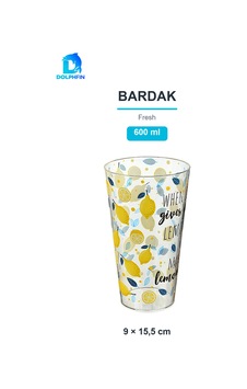 Desenli Fresh Bardak 600 Ml Mutfak Ve Sofra Bardağı Çok Renkli Desenli Fresh Bardak 600 Ml Mutfak Ve Sofra Bardağı Çok Renkli