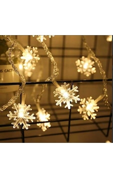 Kar Tanesi 5m 28 Led Gün Işığı Kar Tanesi:4cm Pilli 2 Kademeli Kar Tanesi 5m 28 Led Gün Işığı Kar Tanesi:4cm Pilli 2 Kademeli