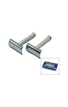 Tıraş Aparatı - Jilet Takmalı - Klasik Model - Metal Nikel Alaşımlı Tıraş Aparatı - Jilet Takmalı - Klasik Model - Metal Nikel Alaşımlı