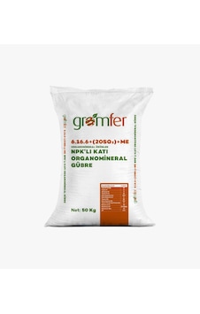 6.16.6+20so3+me Organomineral Gübre 50KG
