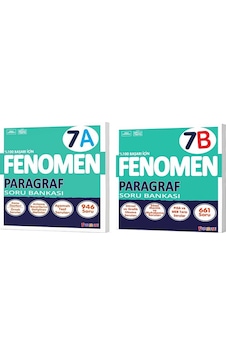 Fenomen Okul 2025 7. Sınıf Paragraf A + B Serisi Soru Seti 2 Kitap