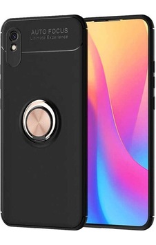 Xiaomi Redmi 9a Kılıf Zore Ravel Silikon Kapak Siyah-Rose Gold Xiaomi Redmi 9a Kılıf Zore Ravel Silikon Kapak Siyah-Rose Gold