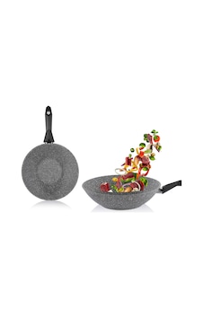 Schafer Cory Y.Y.Wok Tava 28 CM Gri Schafer Cory Y.Y.Wok Tava 28 CM Gri