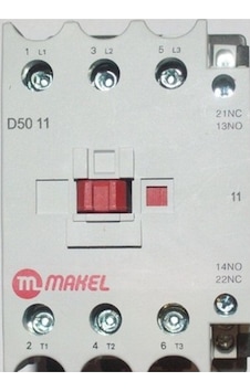 Makel 3p Knc1-5011 Ac Kontaktör 22kw 50a 220volt Makel 3p Knc1-5011 Ac Kontaktör 22kw 50a 220volt