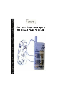 Özel Seri Özel Salon Işık 5 Mt Beyaz Pilli Peri Led Özel Seri Özel Salon Işık 5 Mt Beyaz Pilli Peri Led