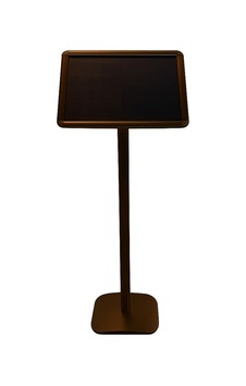 A3 Bronz Renk Ayaklı Alüminyum Gönye Yönlendirme Menü Panosu Yönlendirme 30x42x110cm