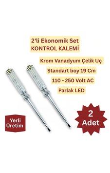 2'li Set Kontrol Kalemi Düz Uçlu