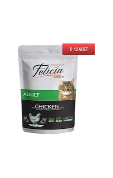 Felicia Tavuklu Tahılsız Pouch Konserve Yetişkin Kedi Maması 12 x 85 G Felicia Tavuklu Tahılsız Pouch Konserve Yetişkin Kedi Maması 12 x 85 G
