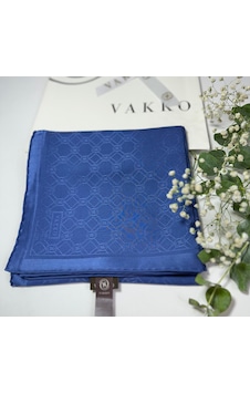 Vakko 90x90 Jakarlı Saf İpek Eşarp - 05493 - 68x200 / İndigo İndigo Vakko 90x90 Jakarlı Saf İpek Eşarp - 05493 - 68x200 / İndigo İndigo