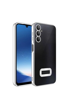 Galaxy A24 Kılıf Kamera Korumalı Logo Gösteren Zore Omega Kapak Gümüş Galaxy A24 Kılıf Kamera Korumalı Logo Gösteren Zore Omega Kapak Gümüş