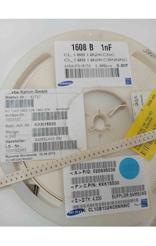 Cl10b102kcnc 1nf 100v 603 Samsung Uyumlu Uyumlu Smd Seramik Kondansatör 500 Adet Cl10b102kcnc 1nf 100v 603 Samsung Uyumlu Uyumlu Smd Seramik Kondansatör 500 Adet
