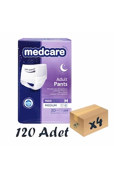 Medcare 8 Damla Maxi Emici Külot Hasta Bezi M 4 x 30'lu Medcare 8 Damla Maxi Emici Külot Hasta Bezi M 4 x 30'lu