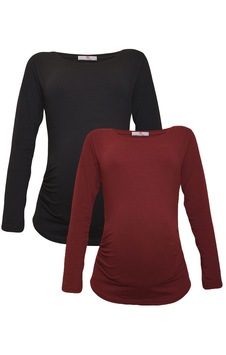 Luvmabelly Myra2301 2303 Hamile Tshirt Seti Siyah Luvmabelly Myra2301 2303 Hamile Tshirt Seti Siyah