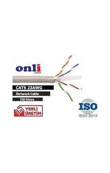 Onli U-utp 23 Awg Cca 500 Metre Cat6 Kablo Onli U-utp 23 Awg Cca 500 Metre Cat6 Kablo