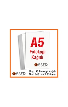 Eser A5 80 Gr 1000 Yaprak Fotokopi Kağıdı Eser A5 80 Gr 1000 Yaprak Fotokopi Kağıdı