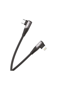 Linktech K596 27 W 1.5 M Type-C - Lightning Data Şarj Kablosu Siyah Linktech K596 27 W 1.5 M Type-C - Lightning Data Şarj Kablosu Siyah