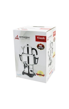 Go İthalat Klasik Çay Seti Demlik - Su Kazanı Elektrikli Semaver 60 Bardak 6lt - Tek Musluk 1500w Gi Go İthalat Klasik Çay Seti Demlik - Su Kazanı Elektrikli Semaver 60 Bardak 6lt - Tek Musluk 1500w Gi