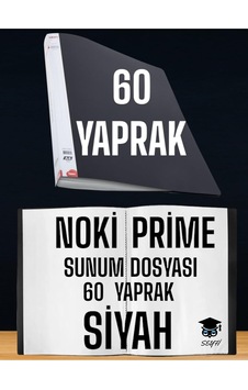 60 Yaprak Siyah A4 Sunum Dosyası, Noki Prime, Yüksek Kalite Diğer 60 Yaprak Siyah A4 Sunum Dosyası, Noki Prime, Yüksek Kalite Diğer