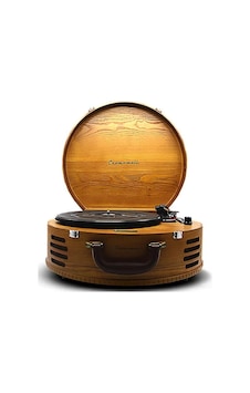Lion Retro Çanta Tipi Yuvarlak Pikap Dahili Hoparlörlü, Bluetooth Bağlantılı Taşınabilir Plak Çalar Vintage Ahşap Gövde, 33/45 Rpm, Deri Saplı Nostaljik Pikap Lion Retro Çanta Tipi Yuvarlak Pikap Dahili Hoparlörlü, Bluetooth Bağlantılı Taşınabilir Plak Çalar Vintage Ahşap Gövde, 33/45 Rpm, Deri Saplı Nostaljik Pikap