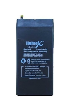 4 Volt 2.3 Amper 10x5x2 Lightex Lt-425 Akü 50 22 100 Mm